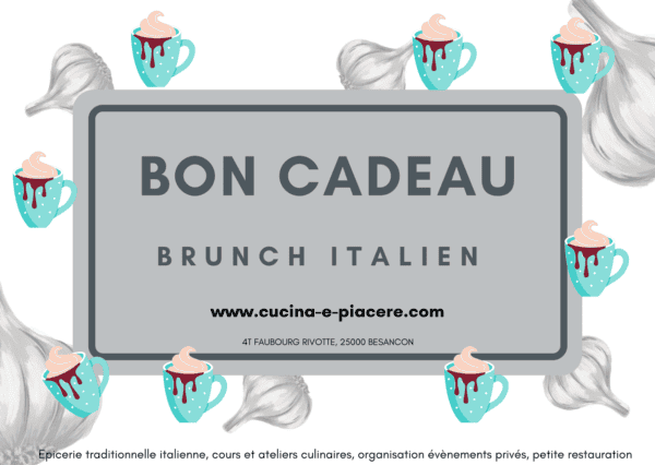 Bon cadeau pour brunch italien