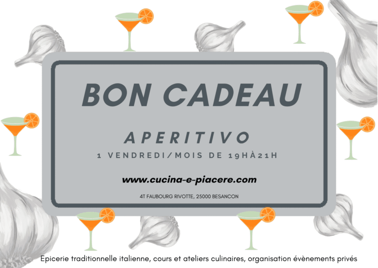 Bon cadeau pour un aperitivo