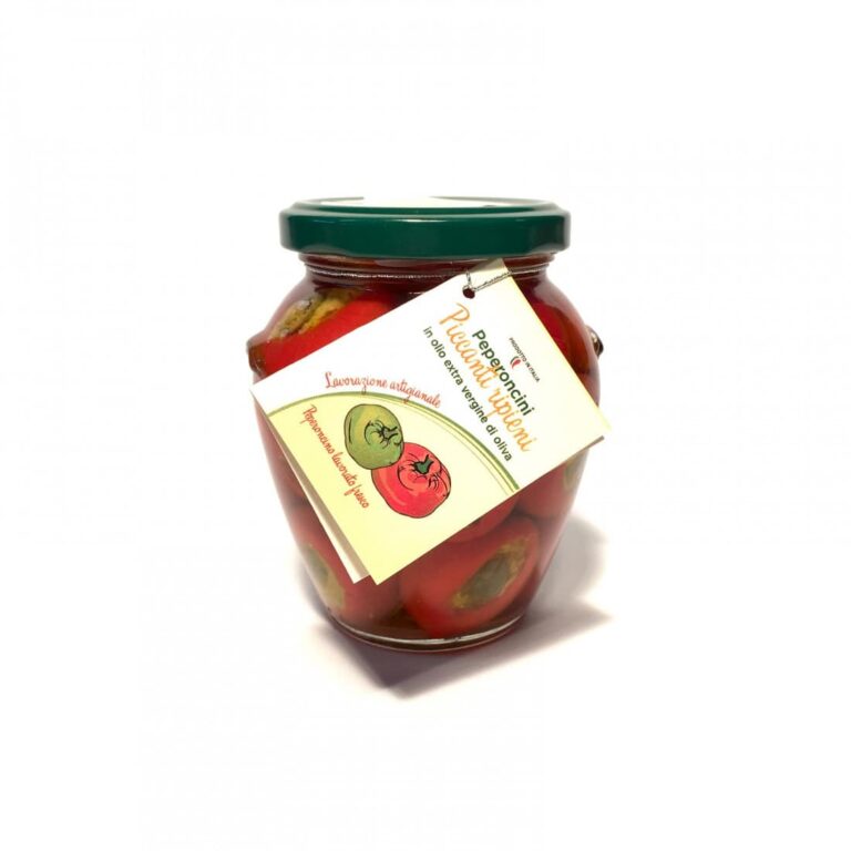 Piments doux farcis huile d'olive extra vierge