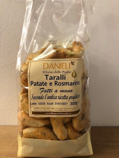 Taralli pomme de terre et romarin